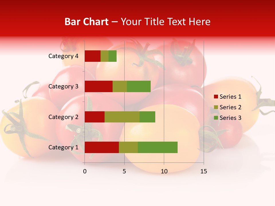 Isolated Colored Vegetarian PowerPoint Template