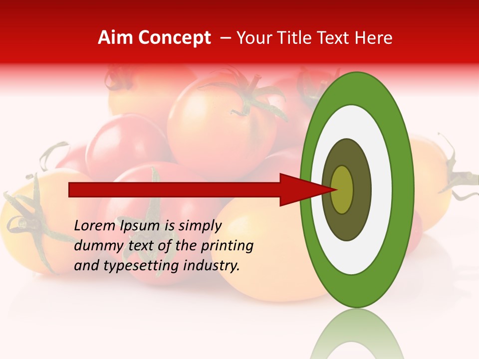 Isolated Colored Vegetarian PowerPoint Template