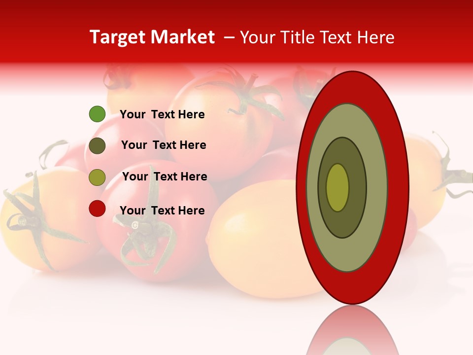 Isolated Colored Vegetarian PowerPoint Template