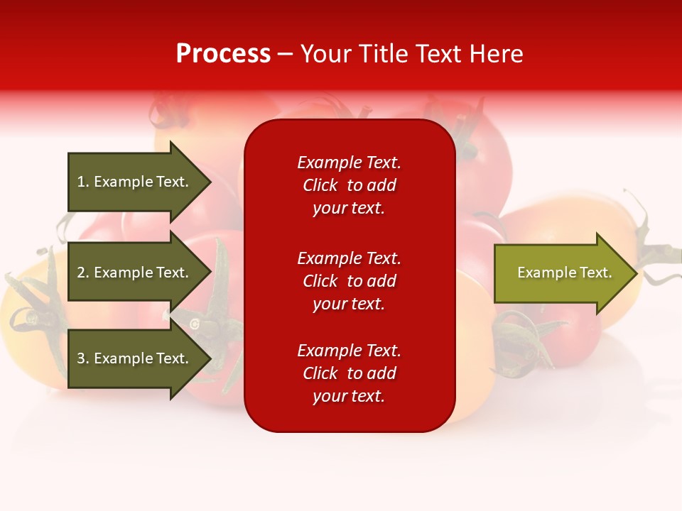 Isolated Colored Vegetarian PowerPoint Template