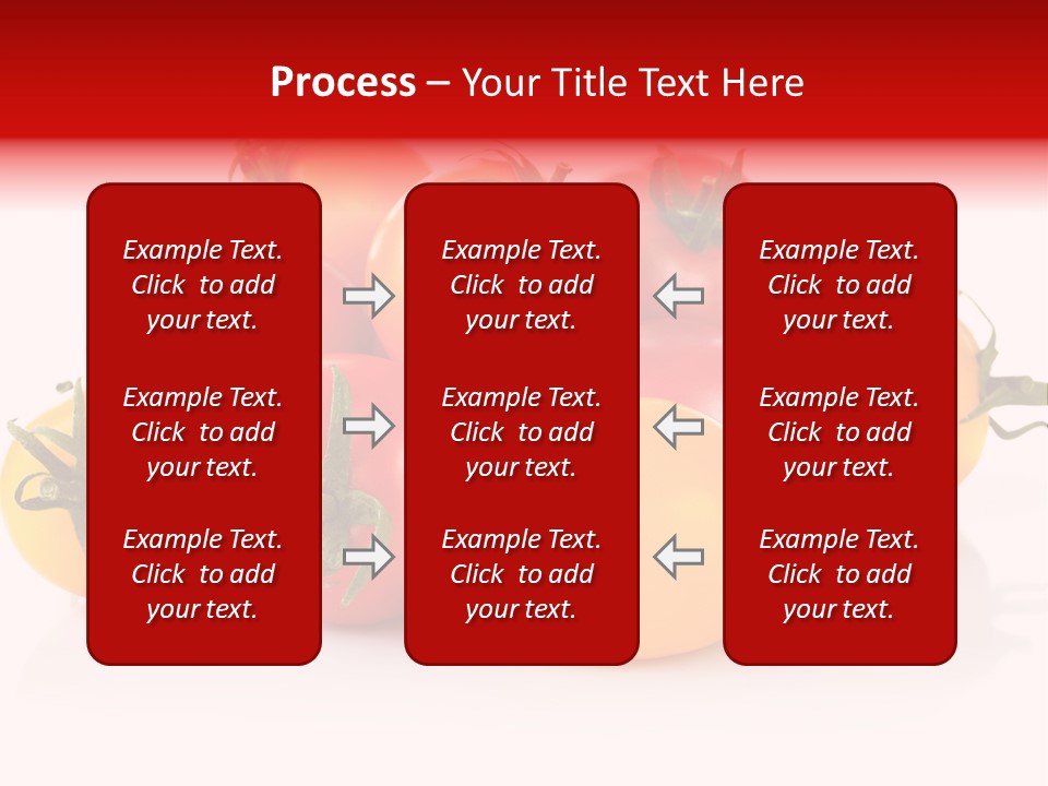 Isolated Colored Vegetarian PowerPoint Template