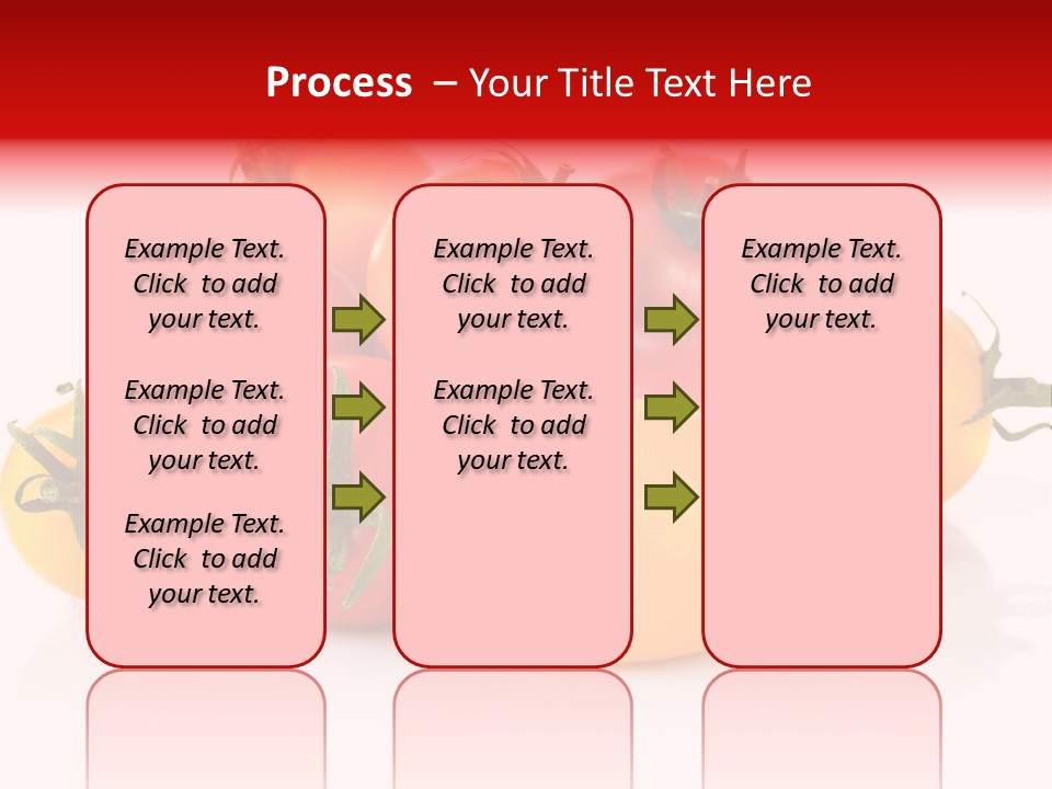 Isolated Colored Vegetarian PowerPoint Template