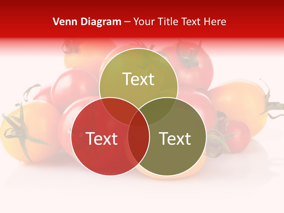 Isolated Colored Vegetarian PowerPoint Template