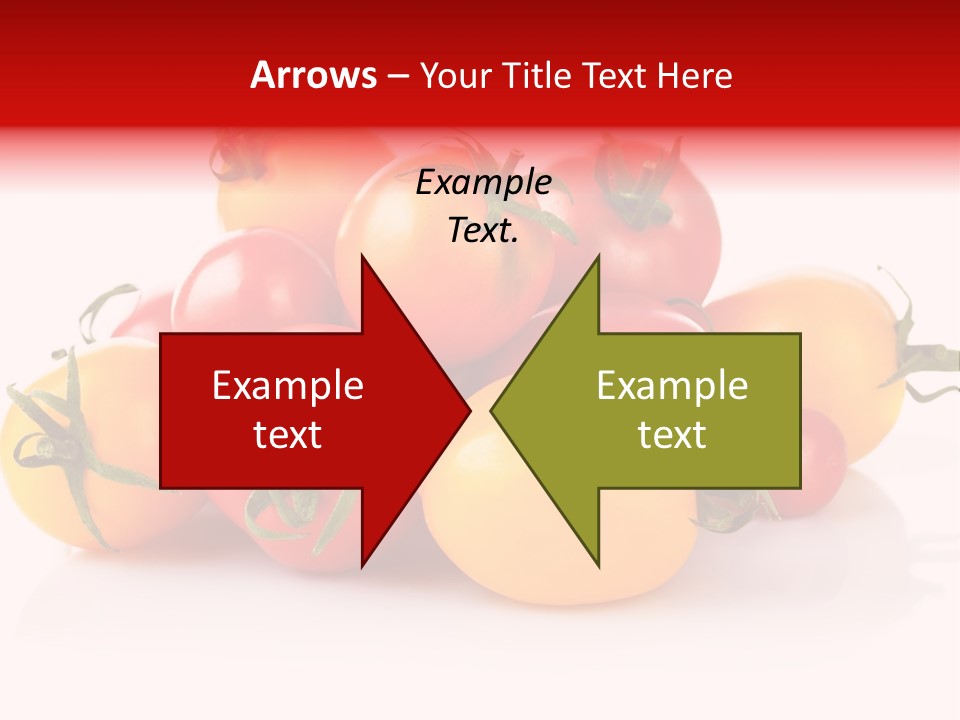 Isolated Colored Vegetarian PowerPoint Template