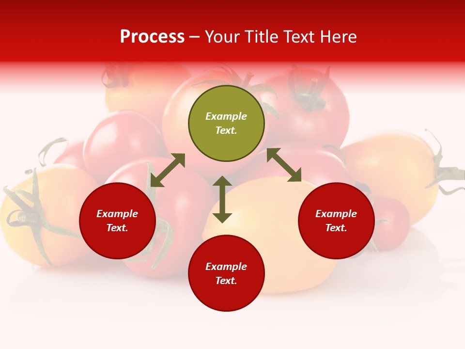 Isolated Colored Vegetarian PowerPoint Template