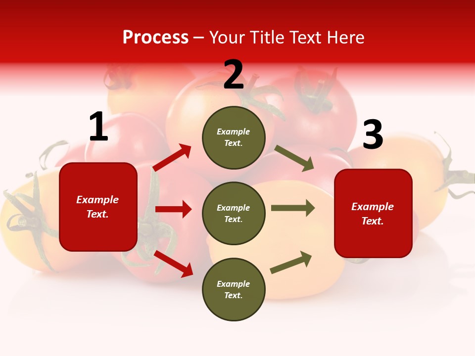 Isolated Colored Vegetarian PowerPoint Template