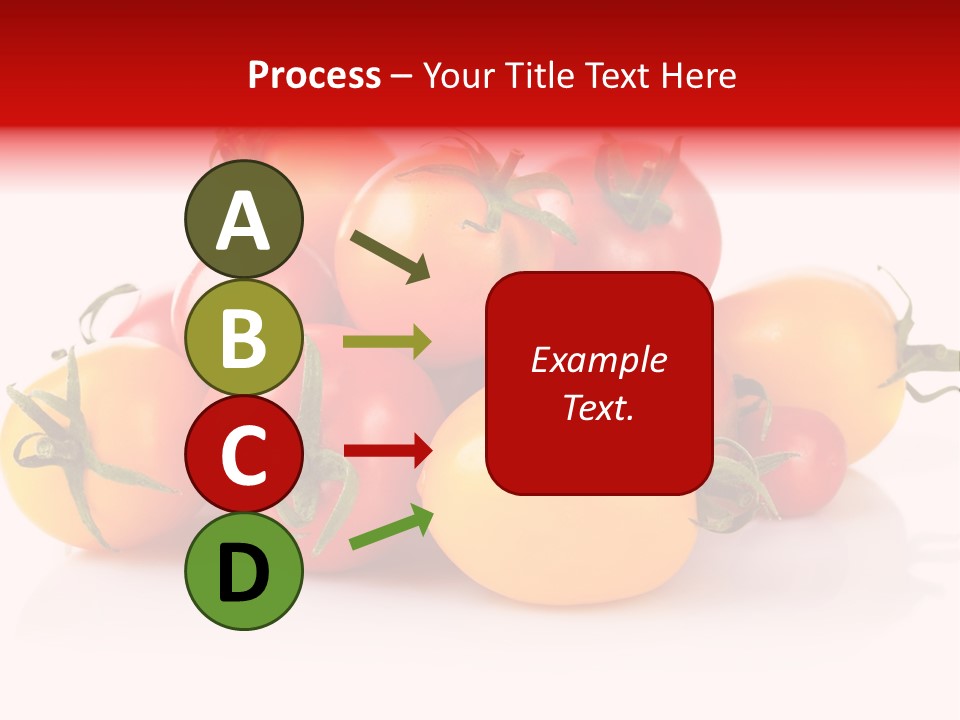 Isolated Colored Vegetarian PowerPoint Template