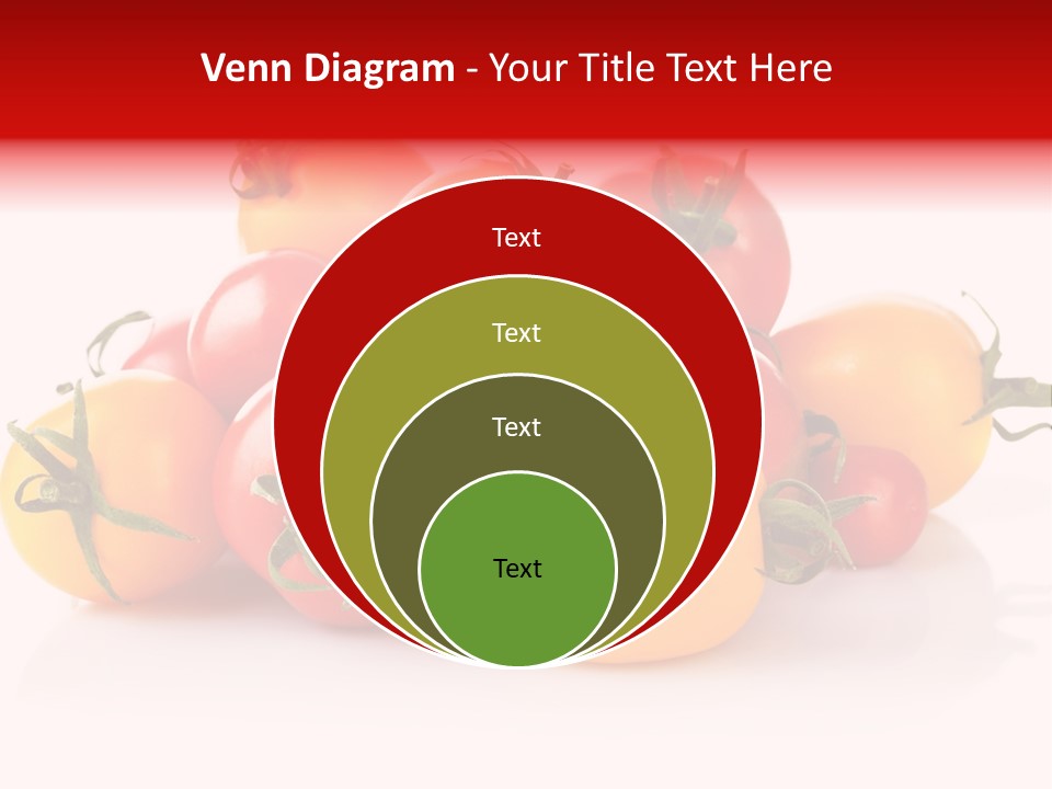 Isolated Colored Vegetarian PowerPoint Template
