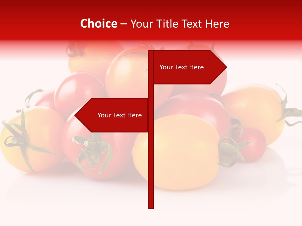 Isolated Colored Vegetarian PowerPoint Template