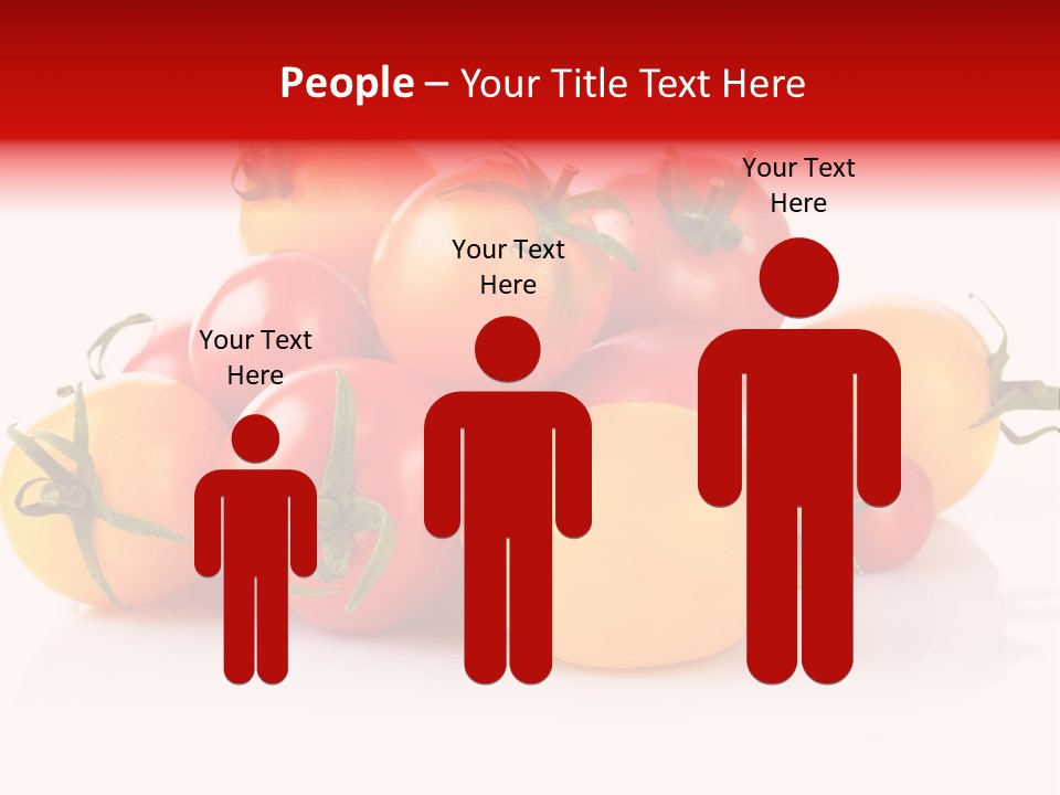 Isolated Colored Vegetarian PowerPoint Template