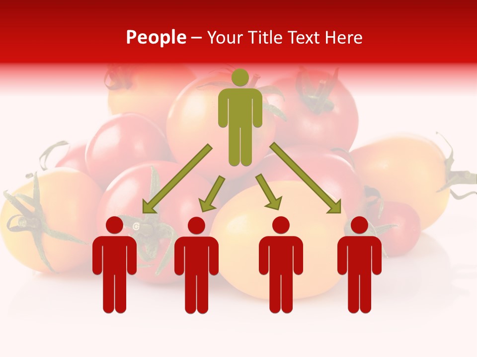 Isolated Colored Vegetarian PowerPoint Template