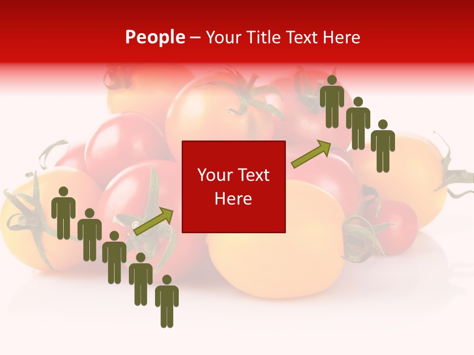 Isolated Colored Vegetarian PowerPoint Template