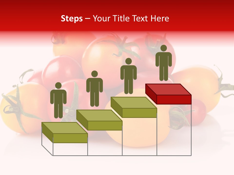 Isolated Colored Vegetarian PowerPoint Template