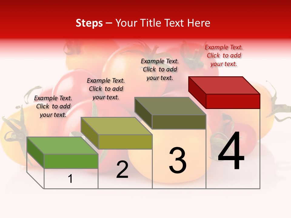 Isolated Colored Vegetarian PowerPoint Template