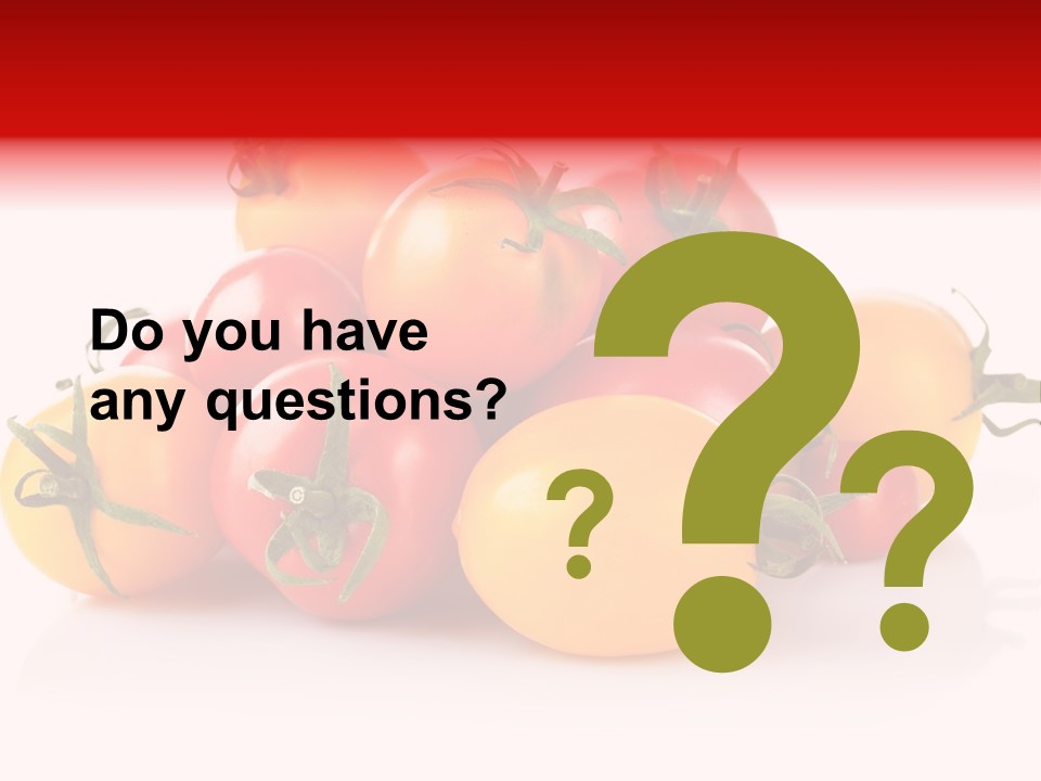 Isolated Colored Vegetarian PowerPoint Template