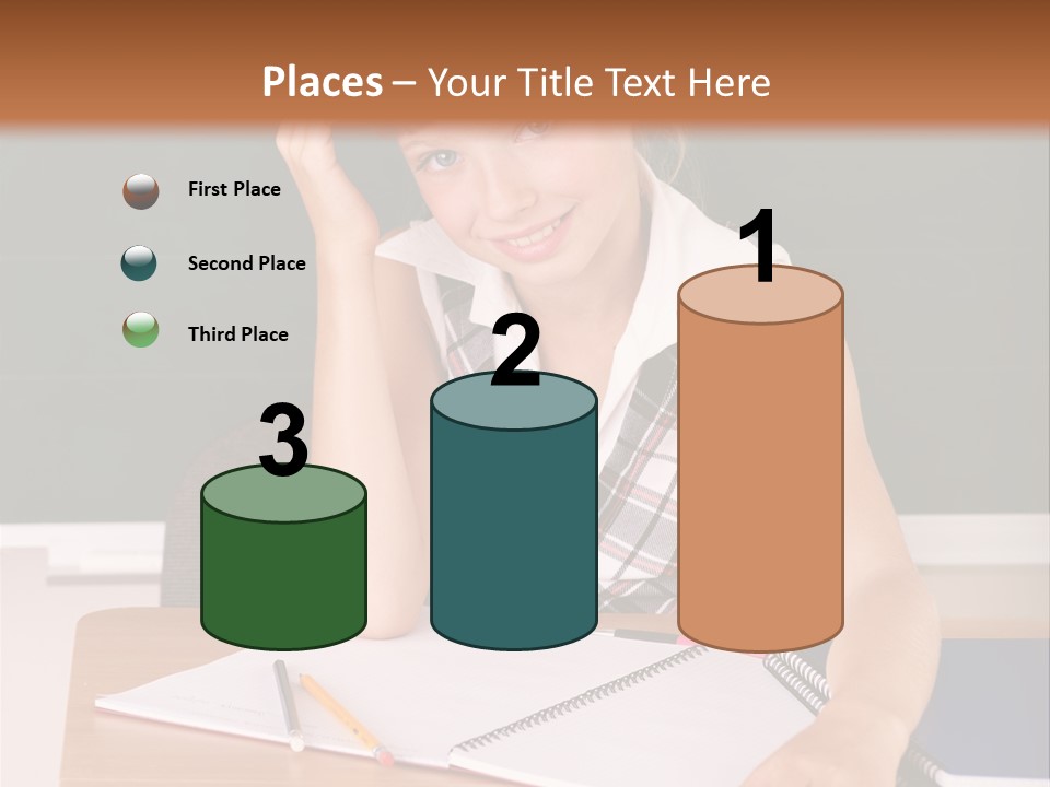 Table Pen Educational PowerPoint Template
