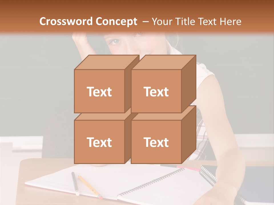 Table Pen Educational PowerPoint Template