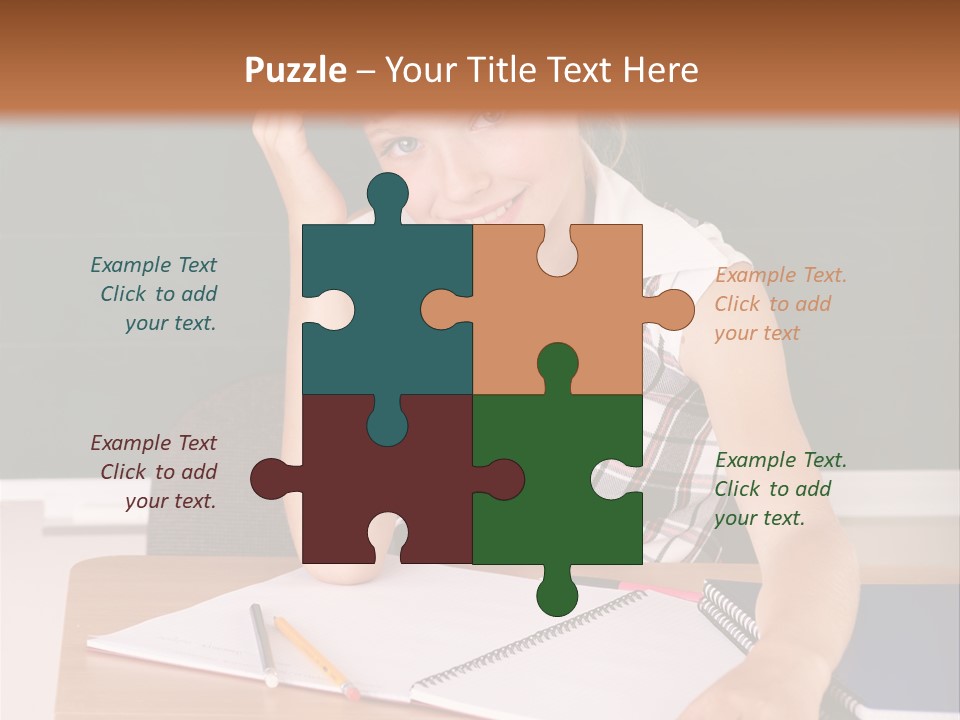 Table Pen Educational PowerPoint Template