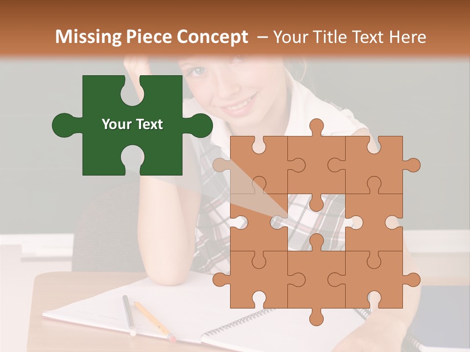 Table Pen Educational PowerPoint Template