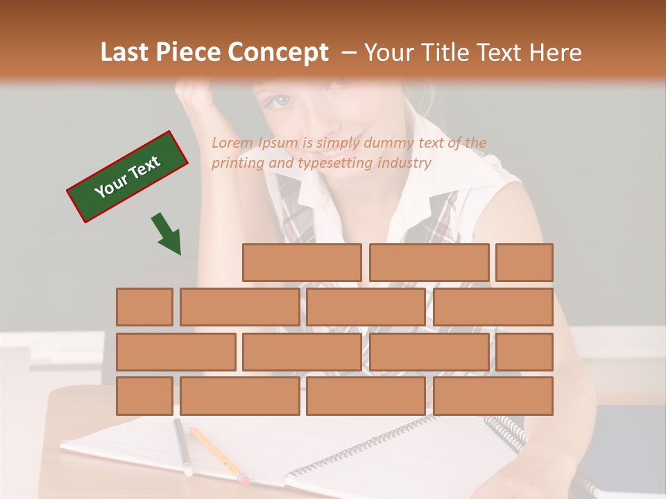Table Pen Educational PowerPoint Template