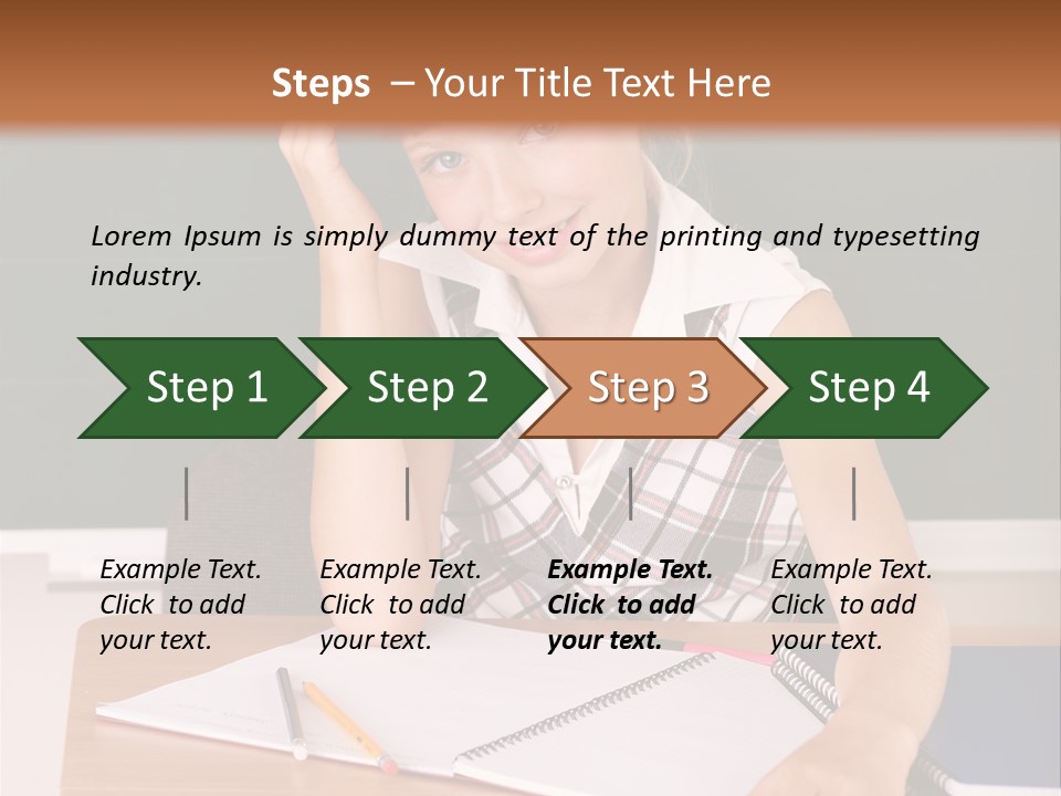 Table Pen Educational PowerPoint Template