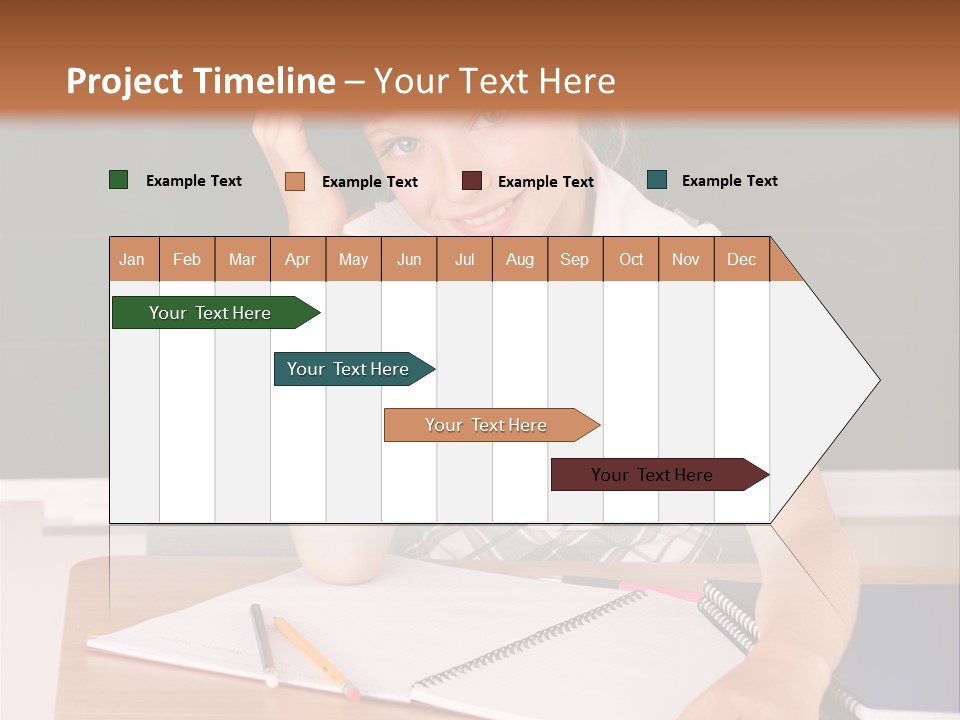 Table Pen Educational PowerPoint Template