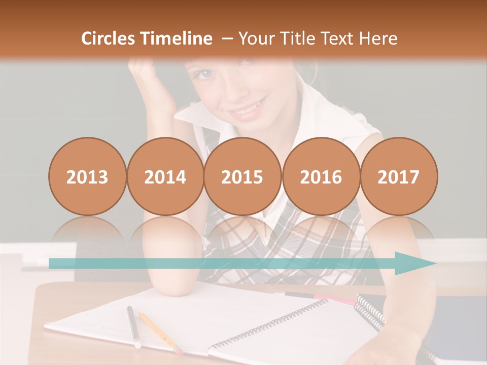 Table Pen Educational PowerPoint Template