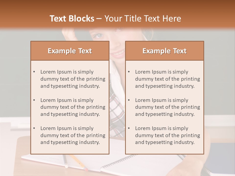 Table Pen Educational PowerPoint Template