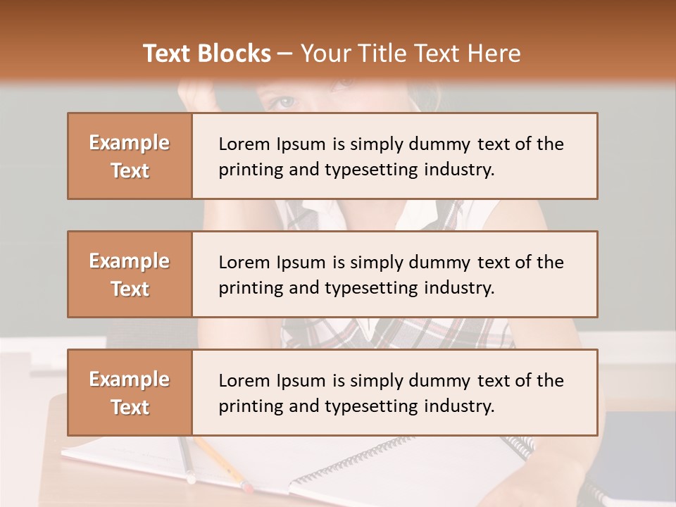 Table Pen Educational PowerPoint Template