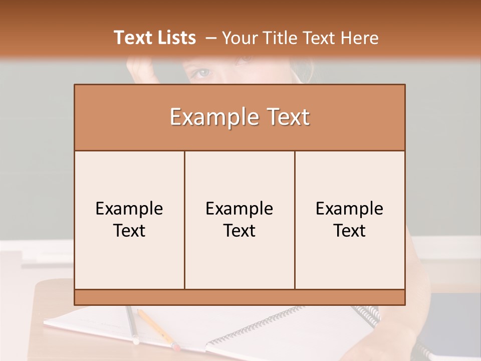 Table Pen Educational PowerPoint Template