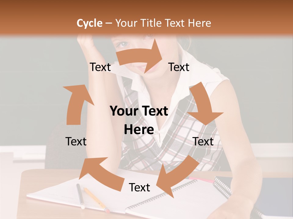 Table Pen Educational PowerPoint Template