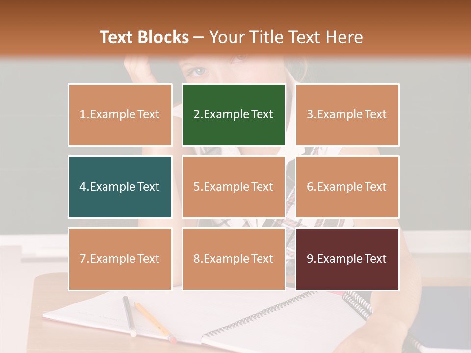 Table Pen Educational PowerPoint Template