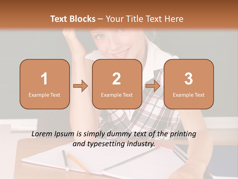 Table Pen Educational PowerPoint Template