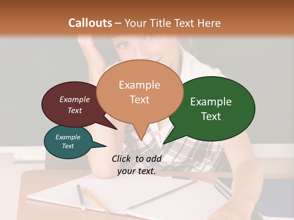 Table Pen Educational PowerPoint Template