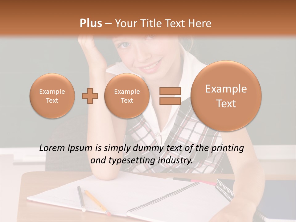 Table Pen Educational PowerPoint Template