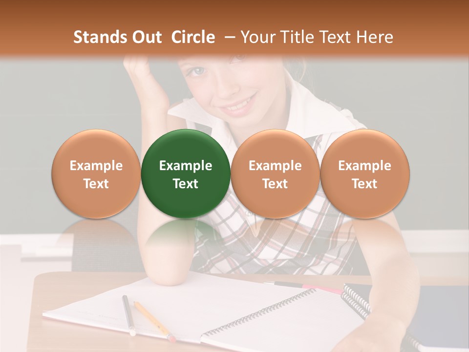 Table Pen Educational PowerPoint Template