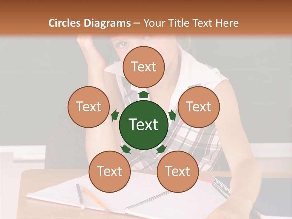 Table Pen Educational PowerPoint Template