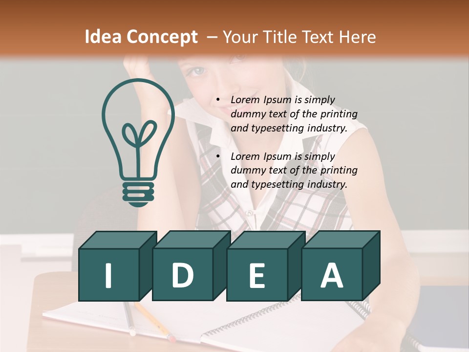 Table Pen Educational PowerPoint Template