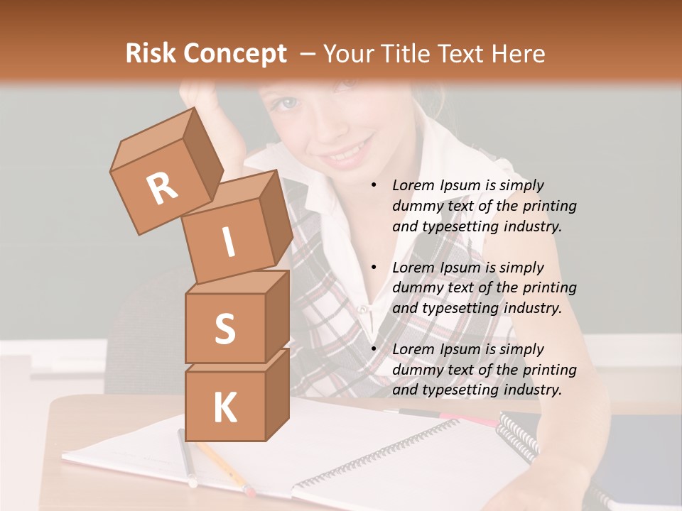 Table Pen Educational PowerPoint Template