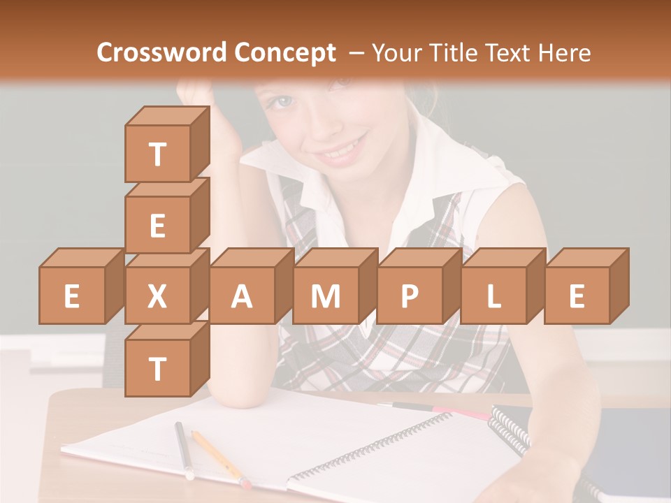 Table Pen Educational PowerPoint Template