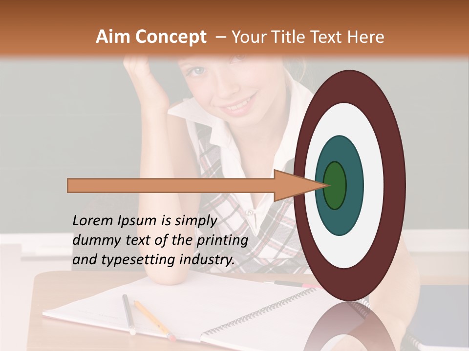 Table Pen Educational PowerPoint Template
