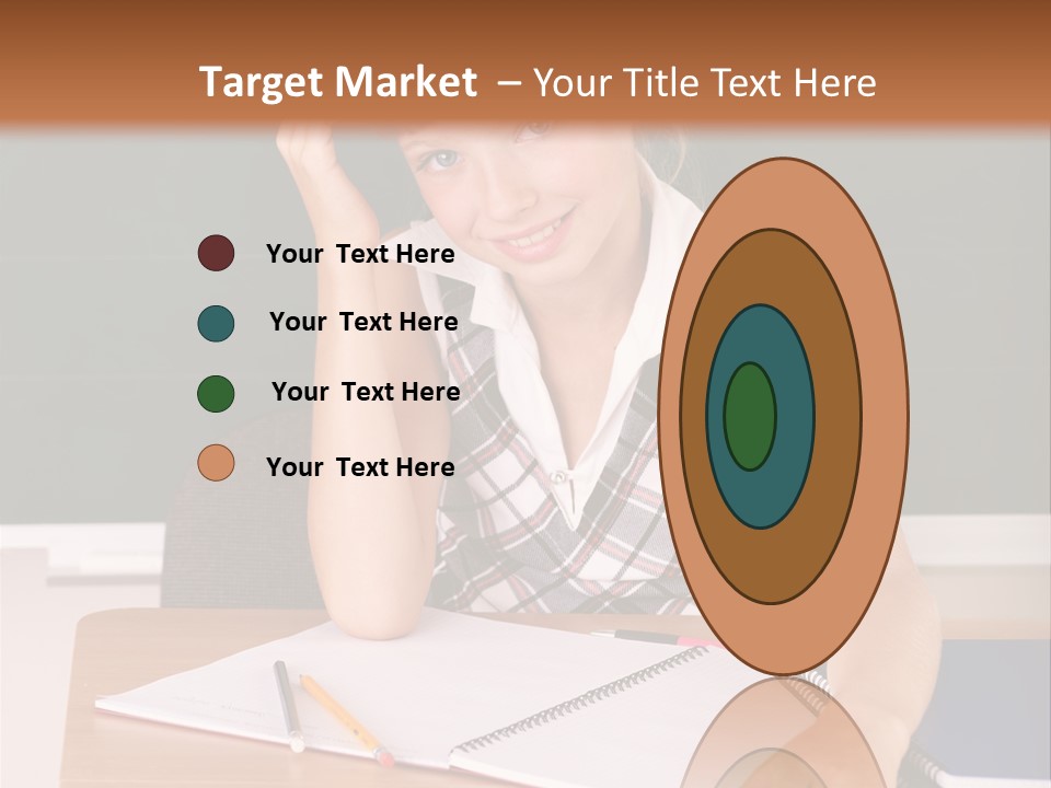 Table Pen Educational PowerPoint Template