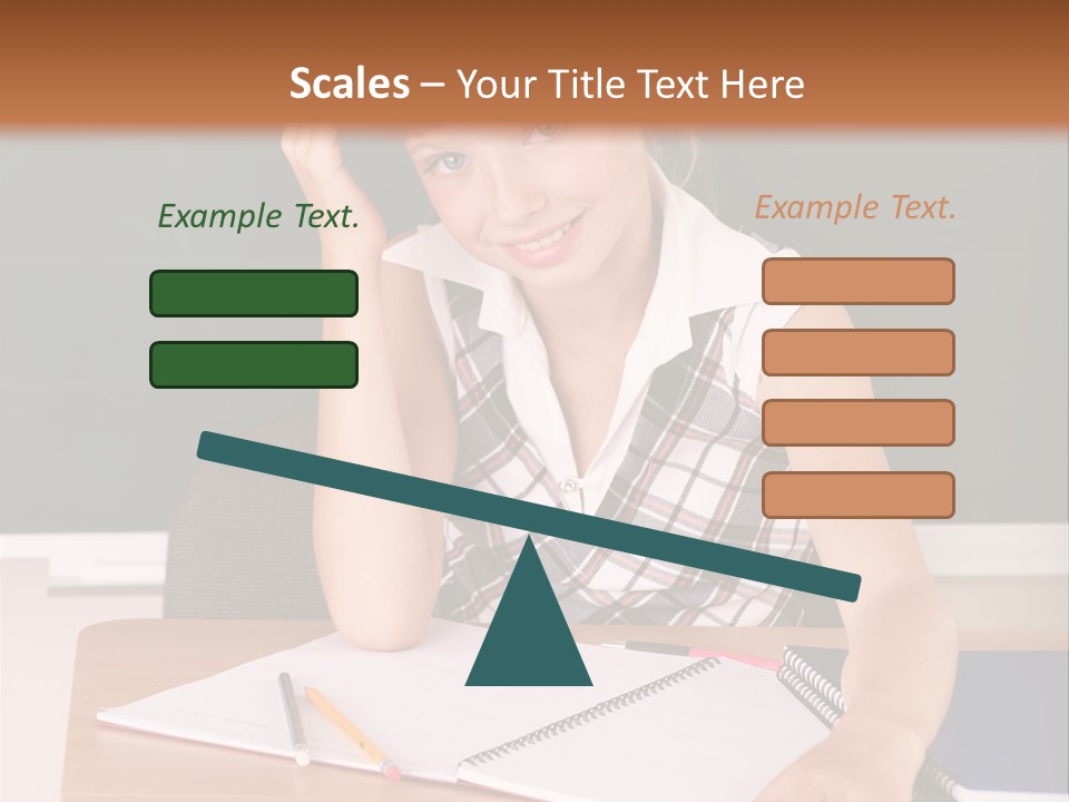 Table Pen Educational PowerPoint Template