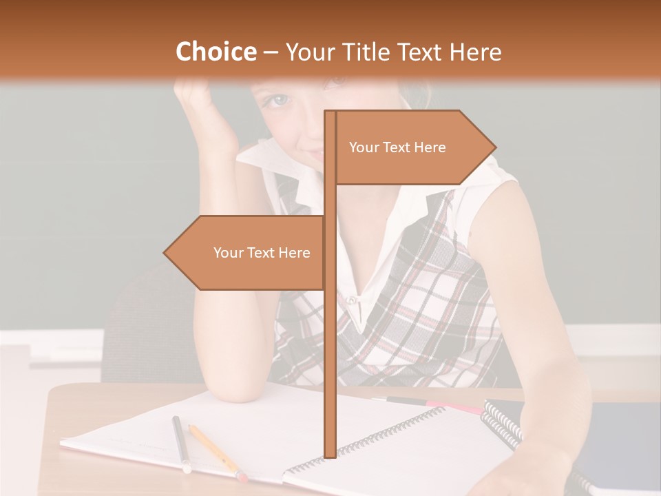 Table Pen Educational PowerPoint Template