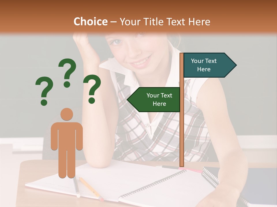 Table Pen Educational PowerPoint Template