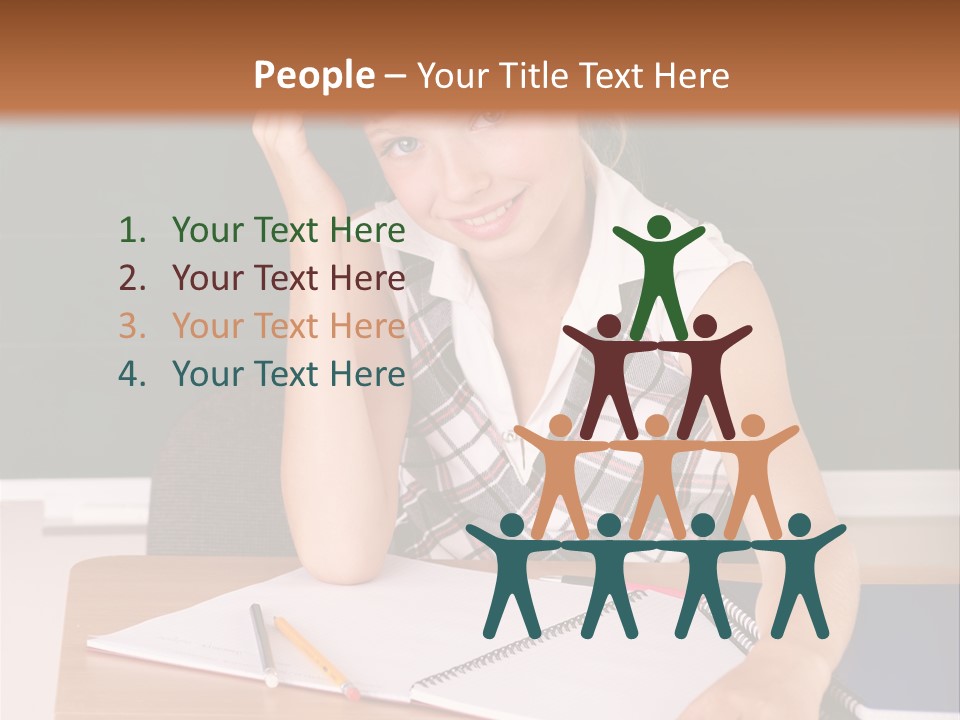 Table Pen Educational PowerPoint Template