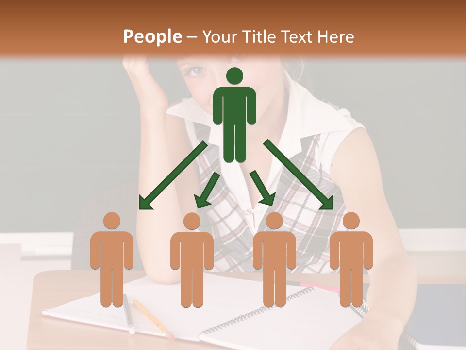 Table Pen Educational PowerPoint Template