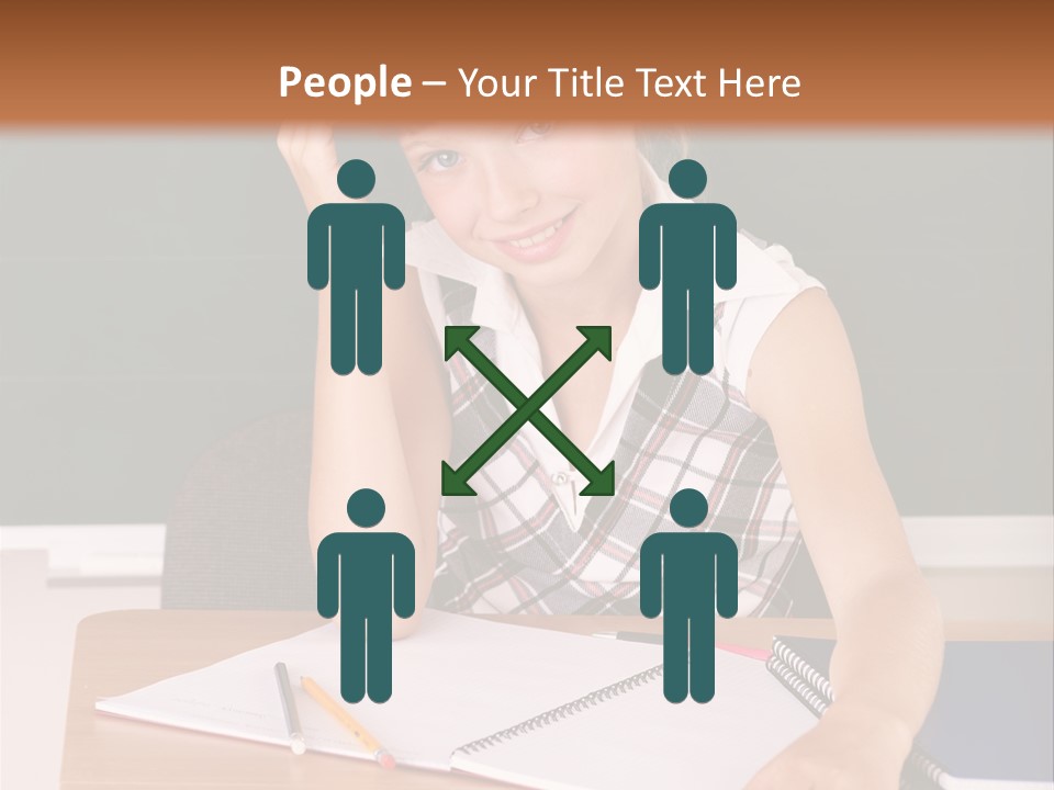 Table Pen Educational PowerPoint Template