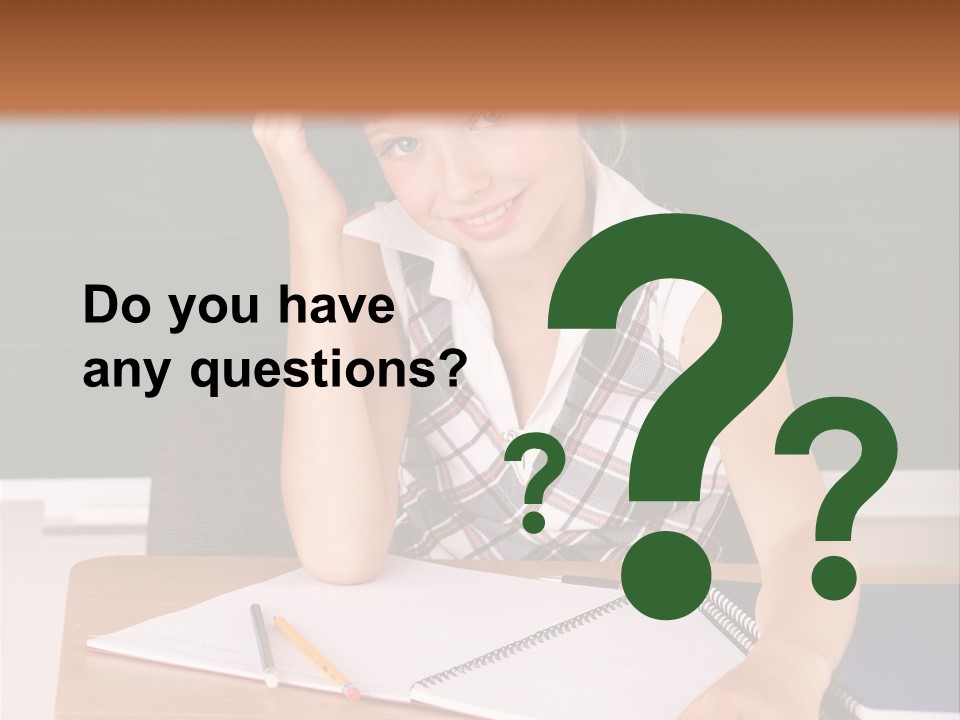 Table Pen Educational PowerPoint Template