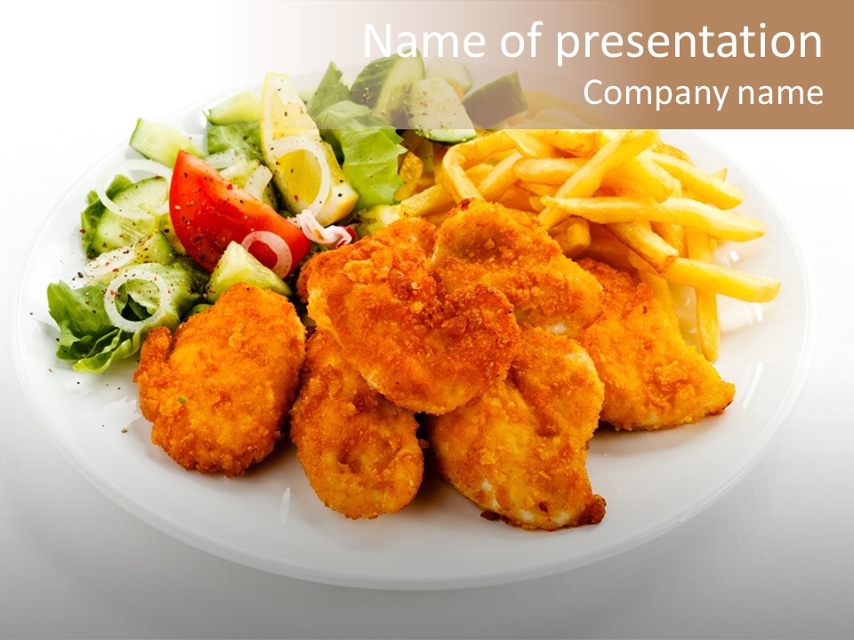 Meal Salad Restaurant PowerPoint Template